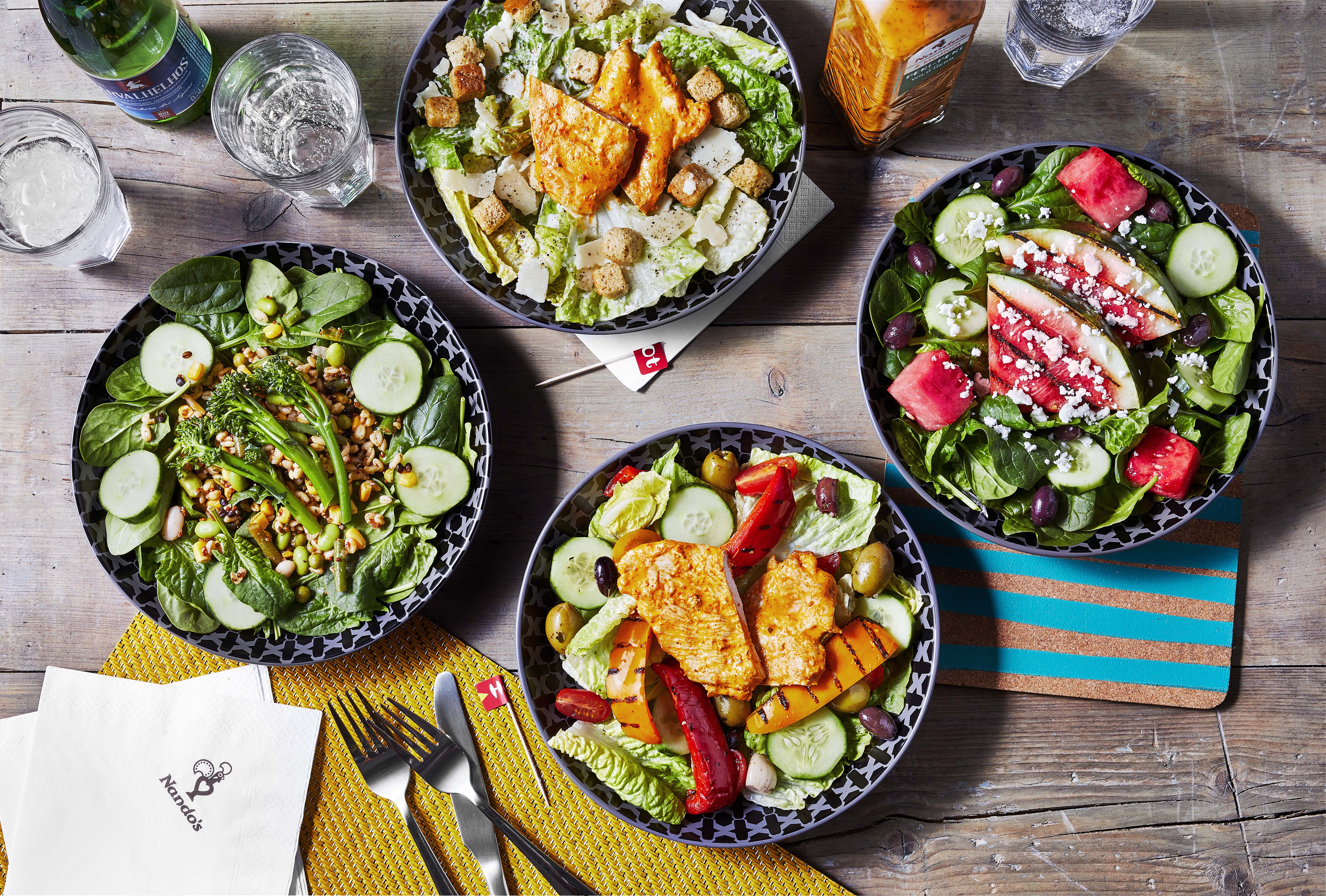 Nandos have delicious vegetarian and vegan options.